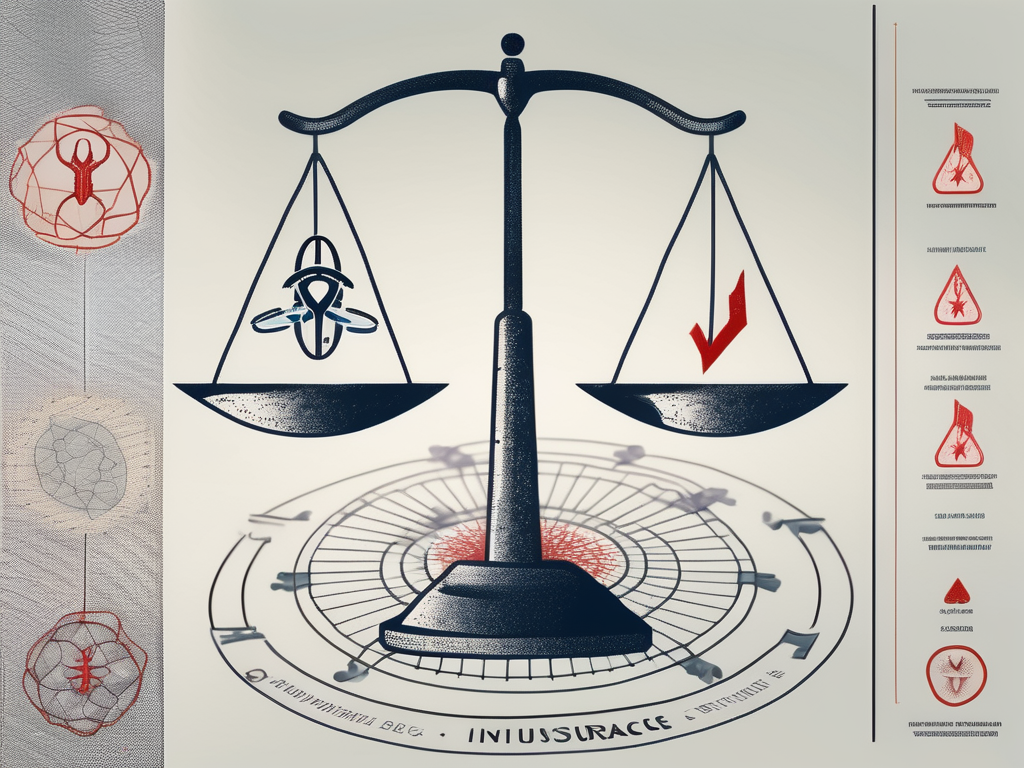 A life insurance policy document next to a medical symbol