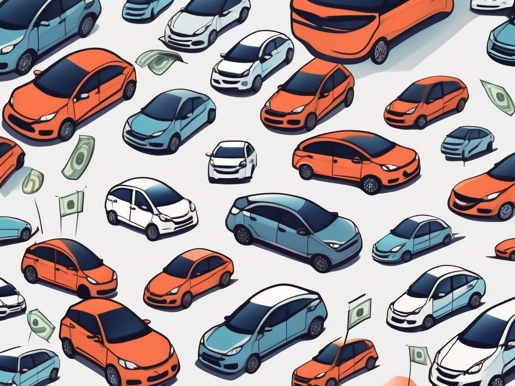 A variety of compact and economy cars